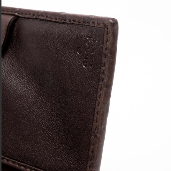 Gucci Guccissima Brown Leather Continental Wallet - Picture 6 of 11